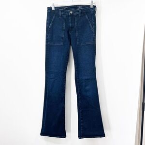AG Adriano Goldschmied Angel Fatigue Boot Cut Jeans Dark Wash Mid-Rise